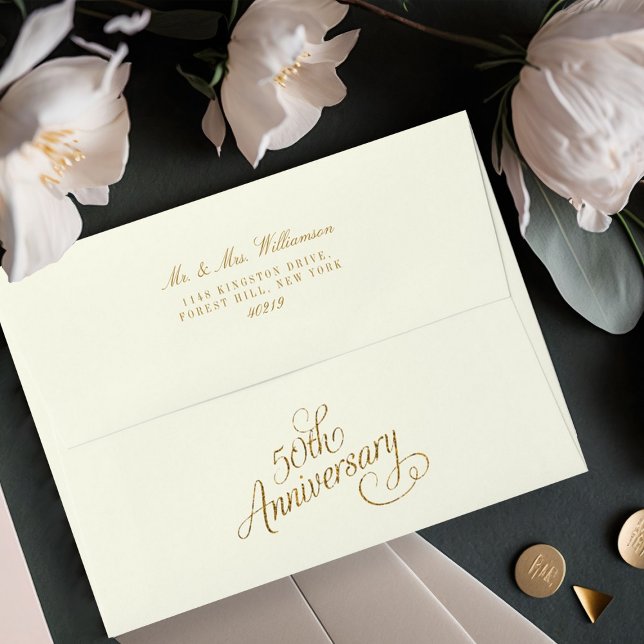 50th Golden Wedding Anniversary Envelope (Creator Uploaded)