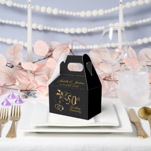 50th Golden Wedding Anniversary Favour Box