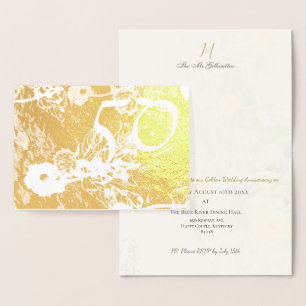 50th Golden Wedding Anniversary Invitation