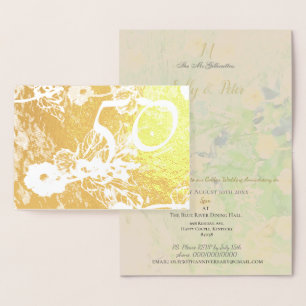 50th Golden Wedding Anniversary Invitation