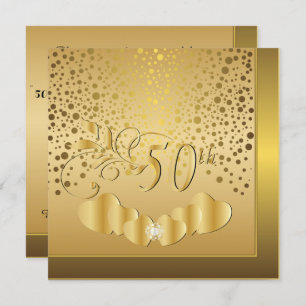 50th Golden Wedding Anniversary Invitation