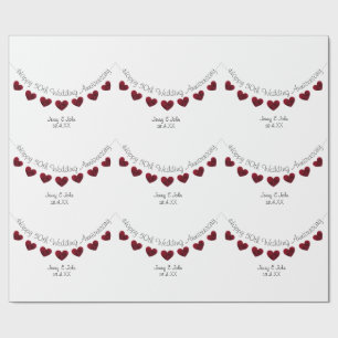 50th Golden Wedding Anniversary personalised paper
