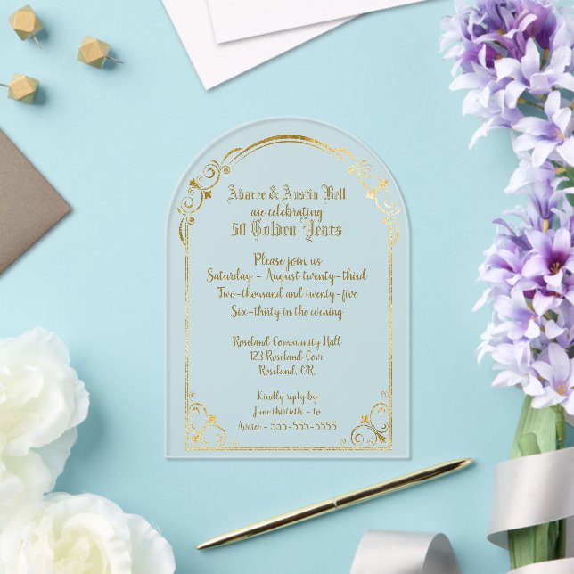 50th Golden Wedding Invitation  (Insitu (Wedding))