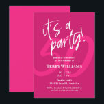 50th Hot Pink Birthday Party Invitation<br><div class="desc">50th Hot Pink Birthday Party Invitation
Fun Pink 50th Birthday Party Invitation</div>