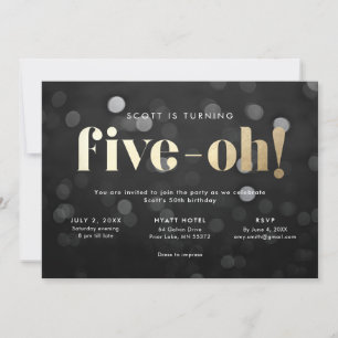50th Invitation Five-oh