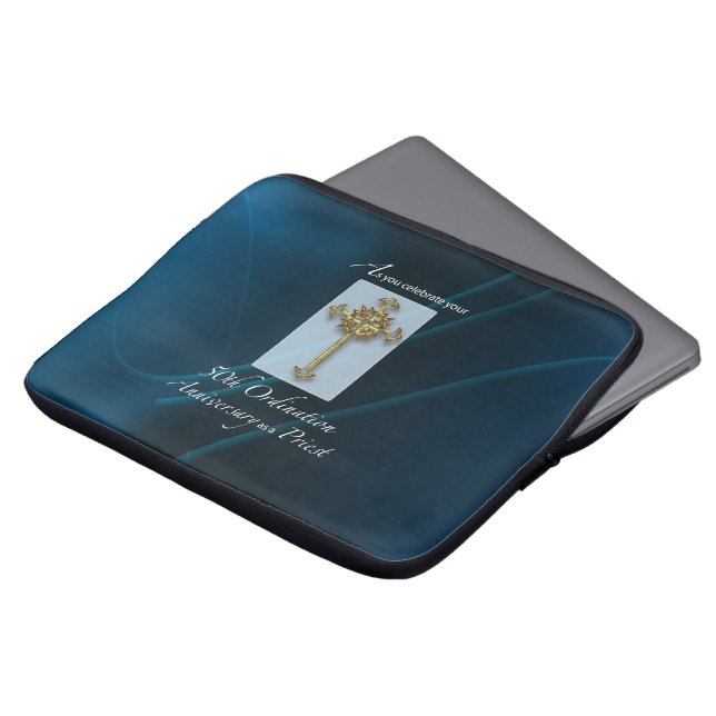 50th Jubilee Ordination Anniversary of Priest Laptop Sleeve (Front Top)