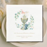 50th Jubilee Watercolor Chalice Napkins