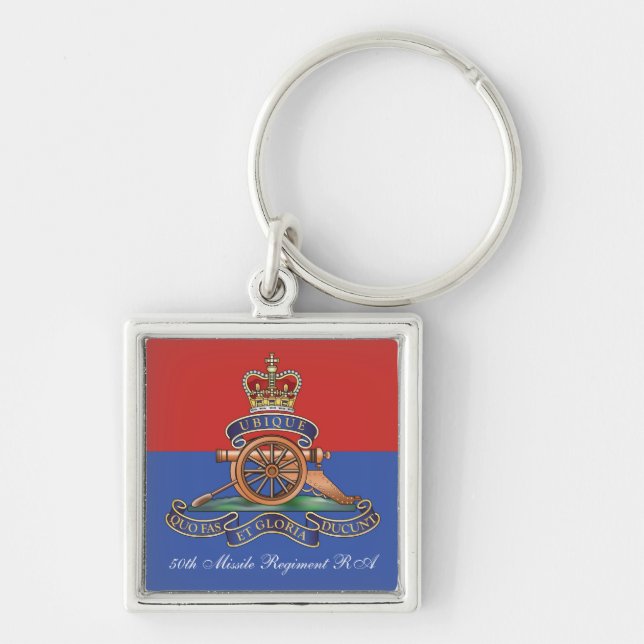 50th Missile Regiment Royal Artillery Key Ring (Front)