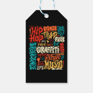 50th Music And Hip hop Graffiti Cassette Vintage R Gift Tags