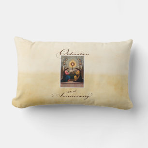 50th Ordination Anniversary Angels at Altar Lumbar Cushion