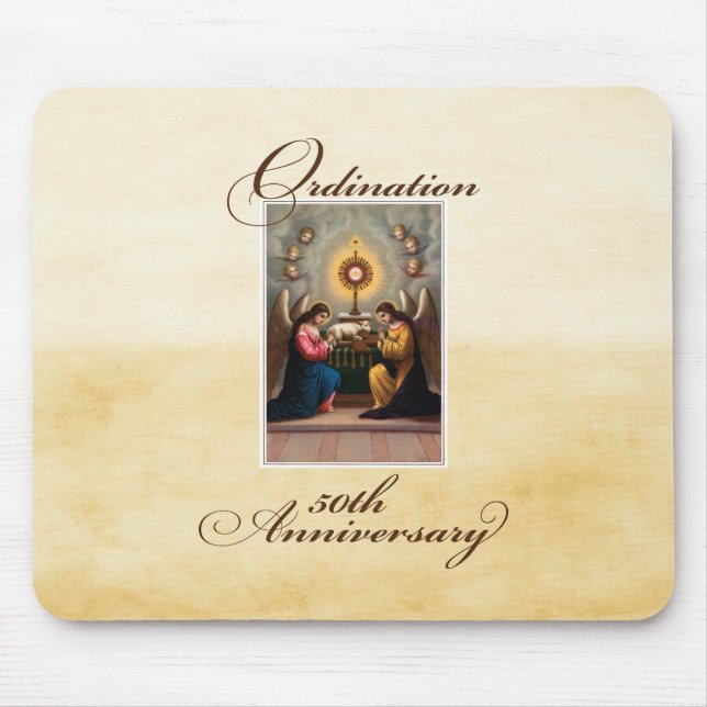 50th Ordination Anniversary Angels at Altar Mouse Pad (Front)