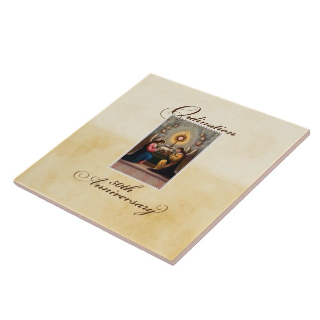 50th Ordination Anniversary Angels at Altar Tile (Side)