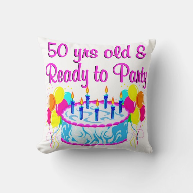 50TH PARTY DIVA CUSHION (Front)