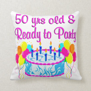 50TH PARTY DIVA CUSHION
