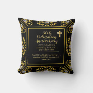 50th PRIEST Ordination Anniversary Personalised Cushion