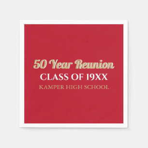 50th Reunion Fun! CUSTOM Reunion Napkins