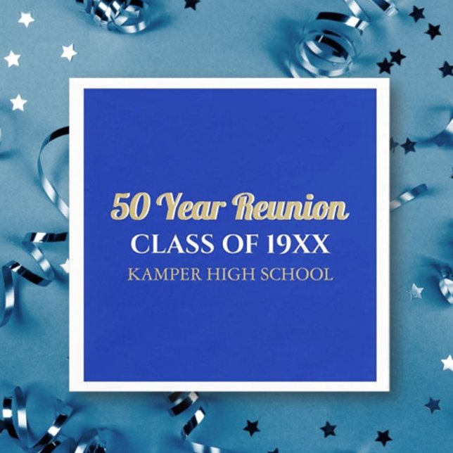 50th Reunion Fun! CUSTOM Reunion  Napkins (Creator Uploaded)