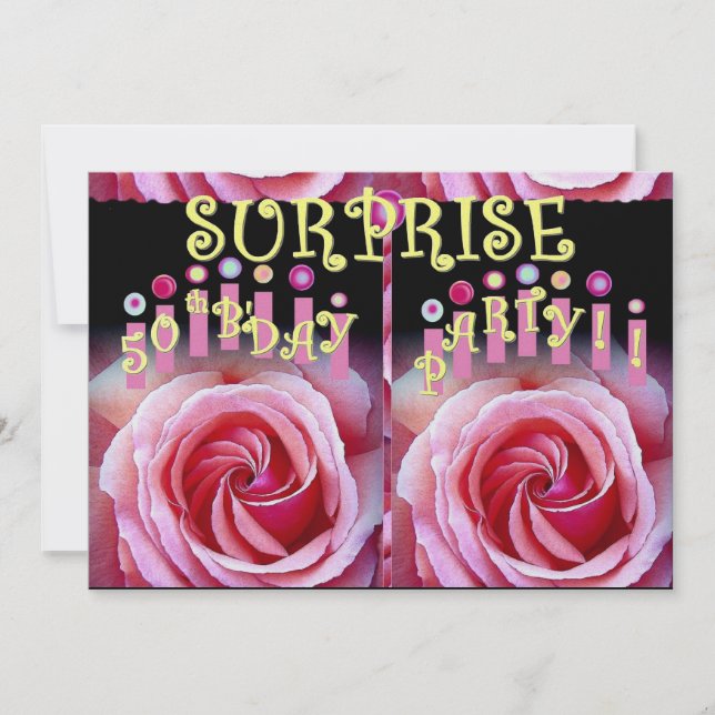 50th SURPRISE Birthday Party Invitation (Front)