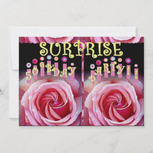 50th SURPRISE Birthday Party Invitation