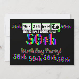 50th SURPRISE Birthday Party Template