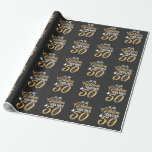 50th Wedding Anniversary 50 Years Golden Couple Wrapping Paper<br><div class="desc">50th Wedding Anniversary 50 Years Golden Couple</div>