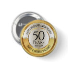 50th wedding anniversary black and gol
