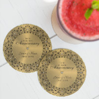 50th Wedding Anniversary BlackMandala On Gold