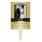 50th Wedding Anniversary Cake Pick with Photo