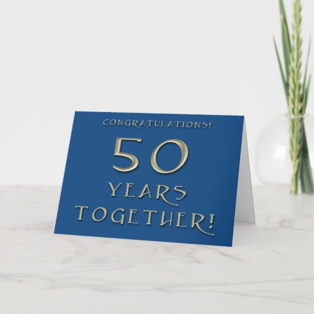 50th Wedding Anniversary Card (Front)
