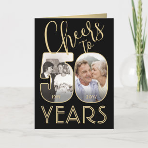 50th Wedding Anniversary Cheers to 50 Years Photo Card