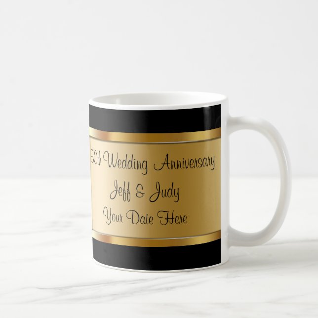 50th Wedding Anniversary Coffee Mug (Right)