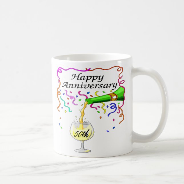 50th wedding anniversary coffee mug (Right)
