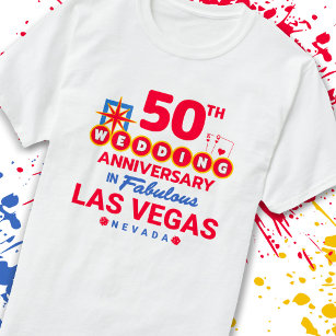 50th Wedding Anniversary Couples Las Vegas Trip T-Shirt