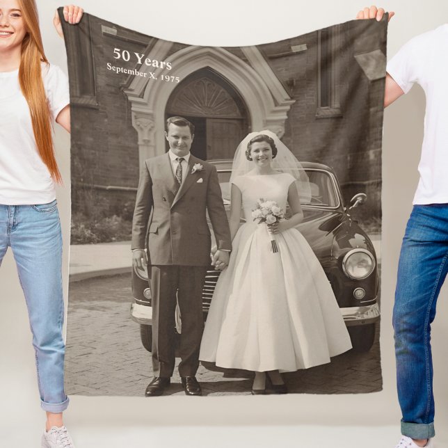 50th Wedding Anniversary Fleece Blanket Photo (Creator Uploaded)