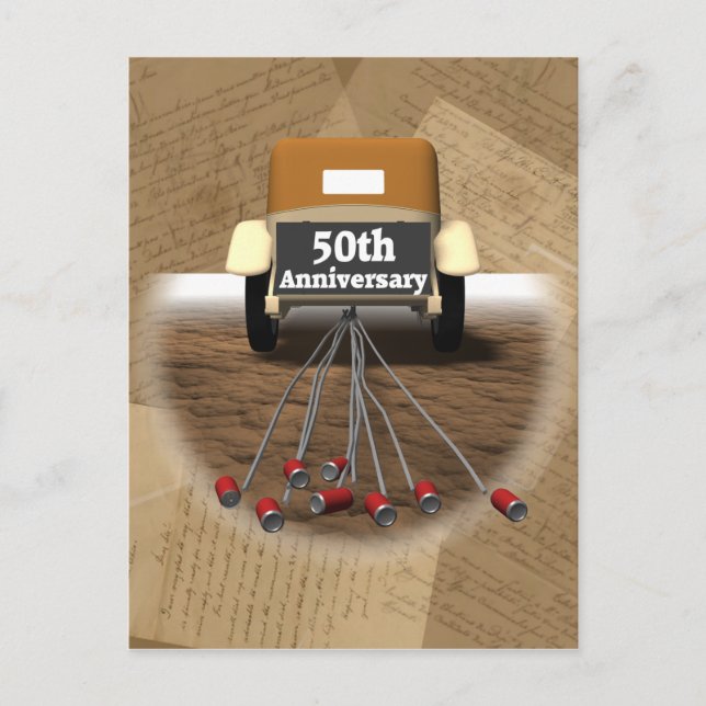 50th Wedding Anniversary Gifts Postcard (Front)