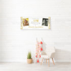 50th Wedding Anniversary Gold Bokeh Photo Welcome