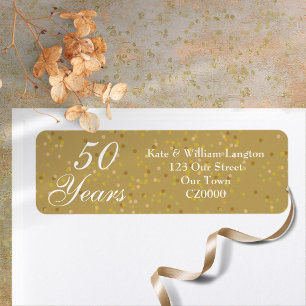 50th Wedding Anniversary Gold Dust Confetti