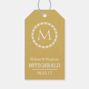50th Wedding Anniversary Gold Guest Favour Gift Tags