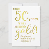 50th Wedding Anniversary Gold Quote