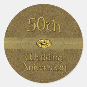 50th Wedding Anniversary - Golden seal