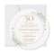 50th Wedding Anniversary Greenery Circular