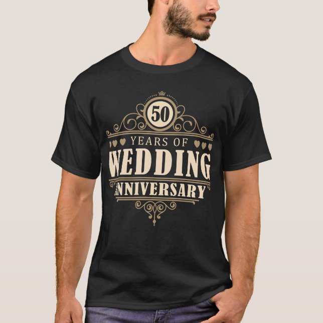 50th Wedding Anniversary (Husband) T-Shirt (Front)