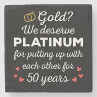 50th Wedding Anniversary I - Gold Funny Couple