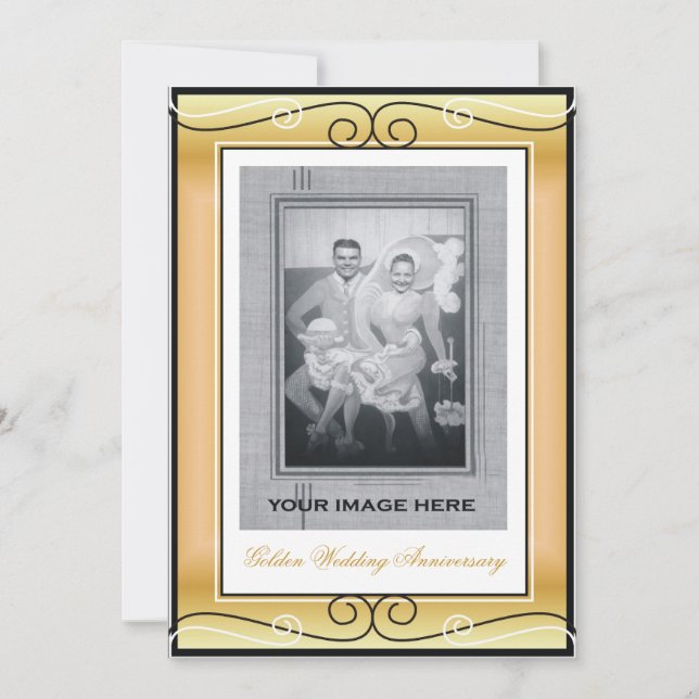 50th Wedding Anniversary Invitation (Front)