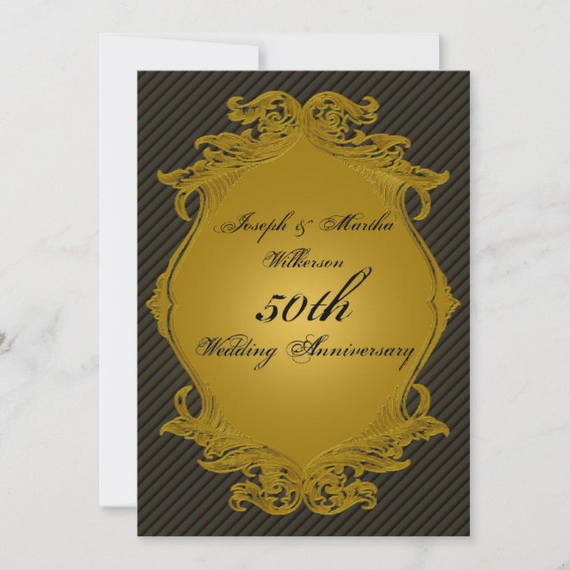 50th Wedding Anniversary Invitation (Front)