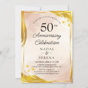 50th Wedding Anniversary Invitation