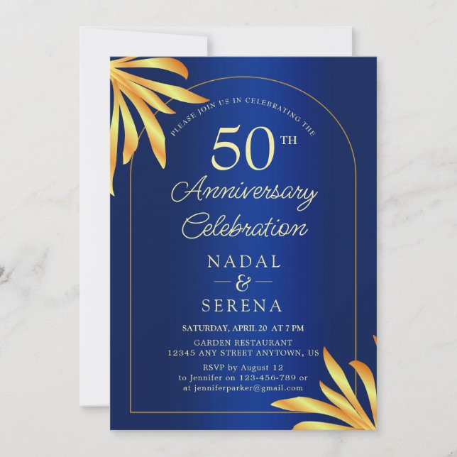 50th Wedding Anniversary Invitation (Front)