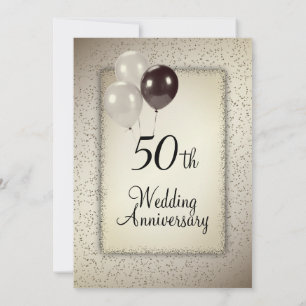 50th Wedding Anniversary Invitation