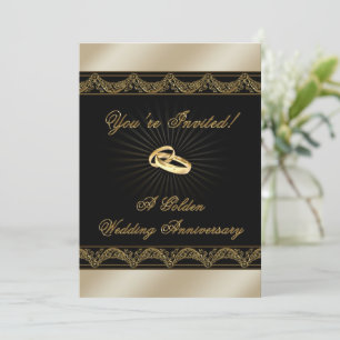 50th Wedding Anniversary Invitation Card