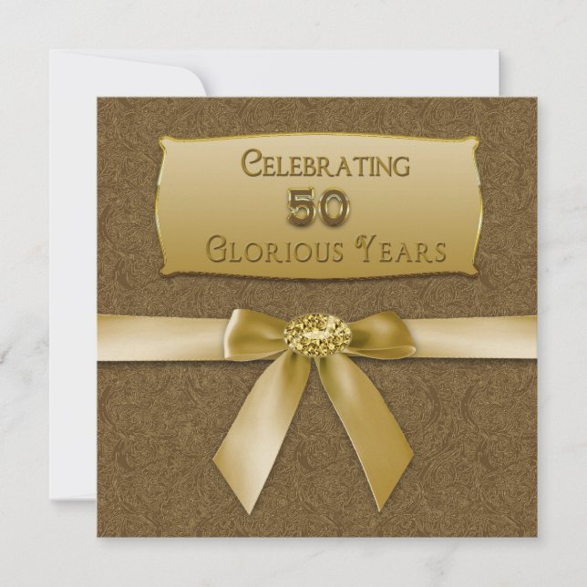 50th Wedding Anniversary - Invitation - Celebrate (Front)